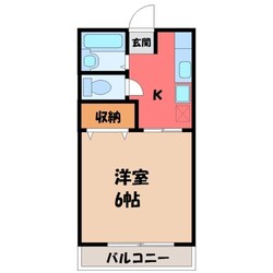 宇都宮駅 バス28分  男女共同参画センター下車：停歩7分 1階の物件間取画像